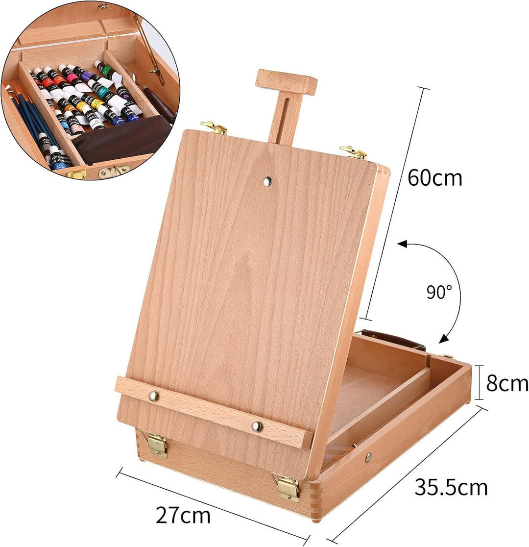 Cieex Staffelei aus Holz, Anfänger-Set für Maler