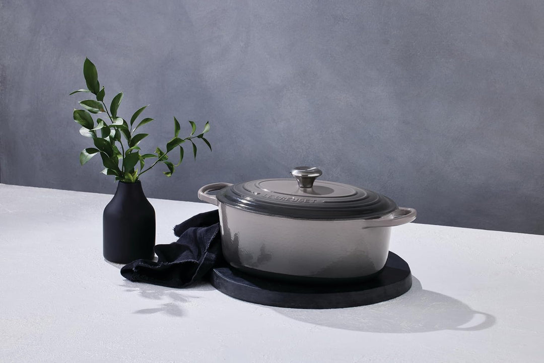 Le Creuset Signature Gusseisen-Bräter mit Deckel, Ø 29 cm, Oval, Für alle Herdarten und Induktion ge