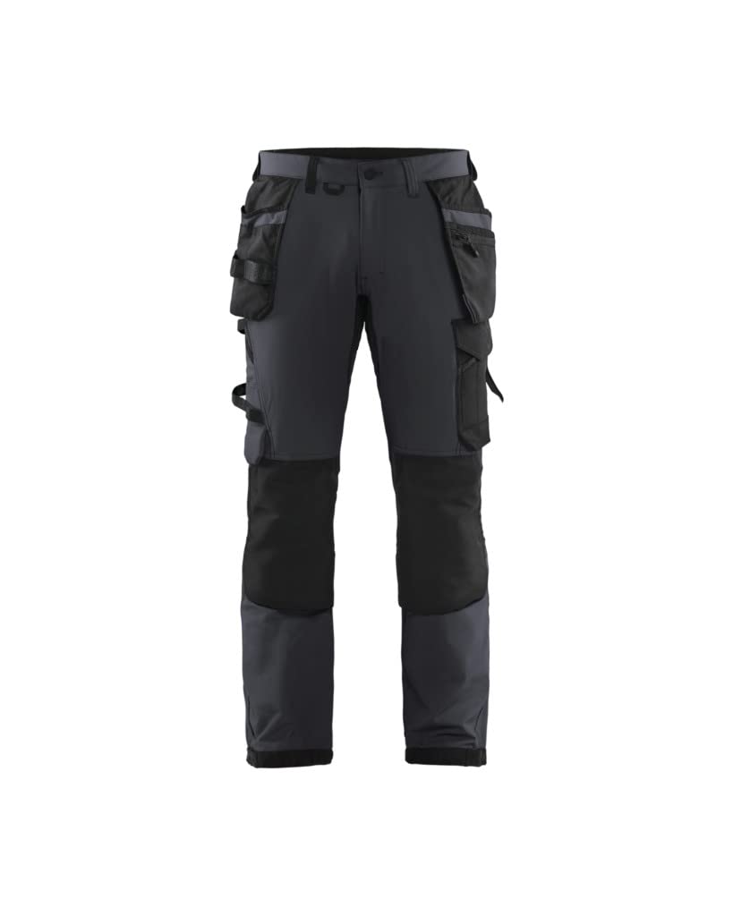 Blaklader 152216459998D100 4-Wege Stretch Handwerker Arbeitshose, Schwarz/Dunkelgrau, Grösse D100