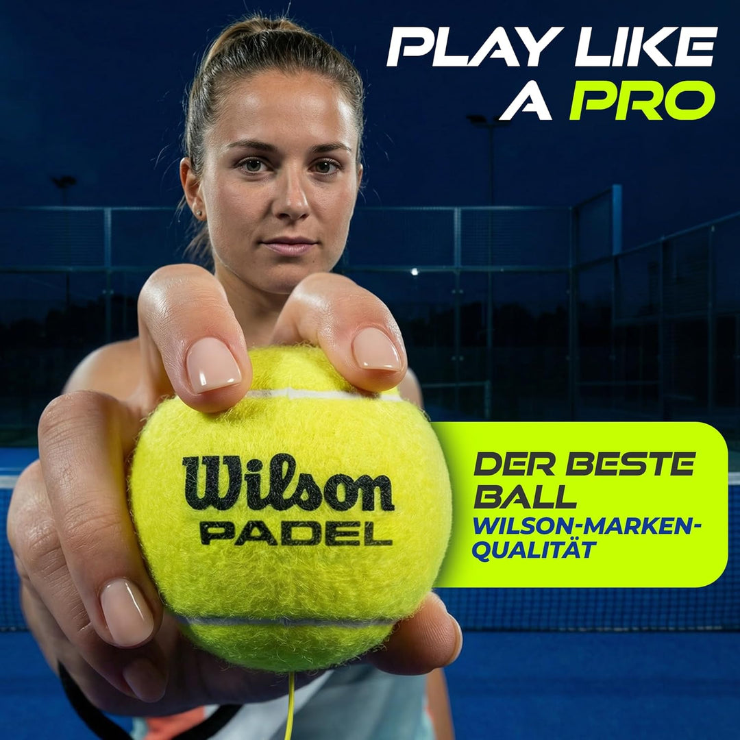 MOVEMATE Padel-Trainer Set mit Wilson® Padelball | innovatives Ballspiel für Draussen, im Garten, im