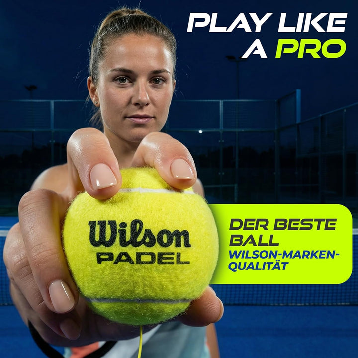 MOVEMATE Padel-Trainer Set mit Wilson® Padelball | innovatives Ballspiel für Draussen, im Garten, im