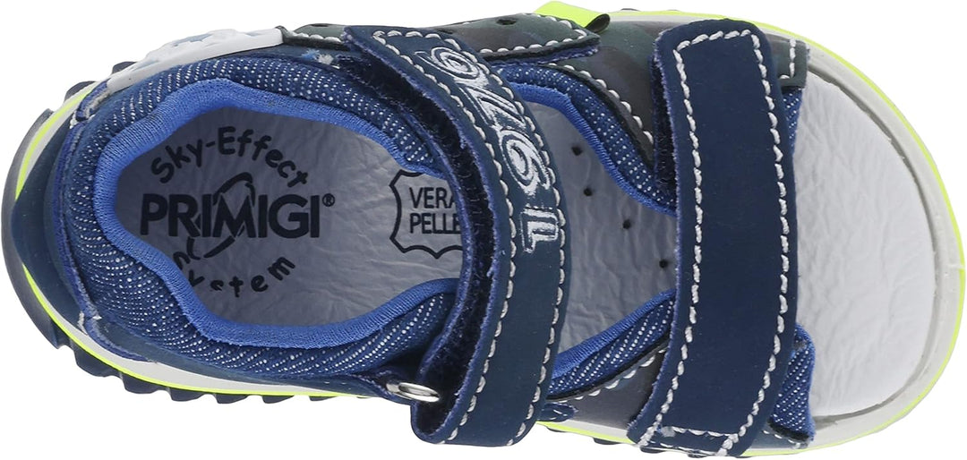 PRIMIGI Baby-Jungen Sixus Sandale 19 EU Avio Denim, 19 EU Avio Denim