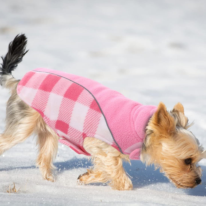 Warme Hundemantel Winter, Hundemantel mit Bauchschutz, Wintermantel für Hunde mit Reflektierend, Wen