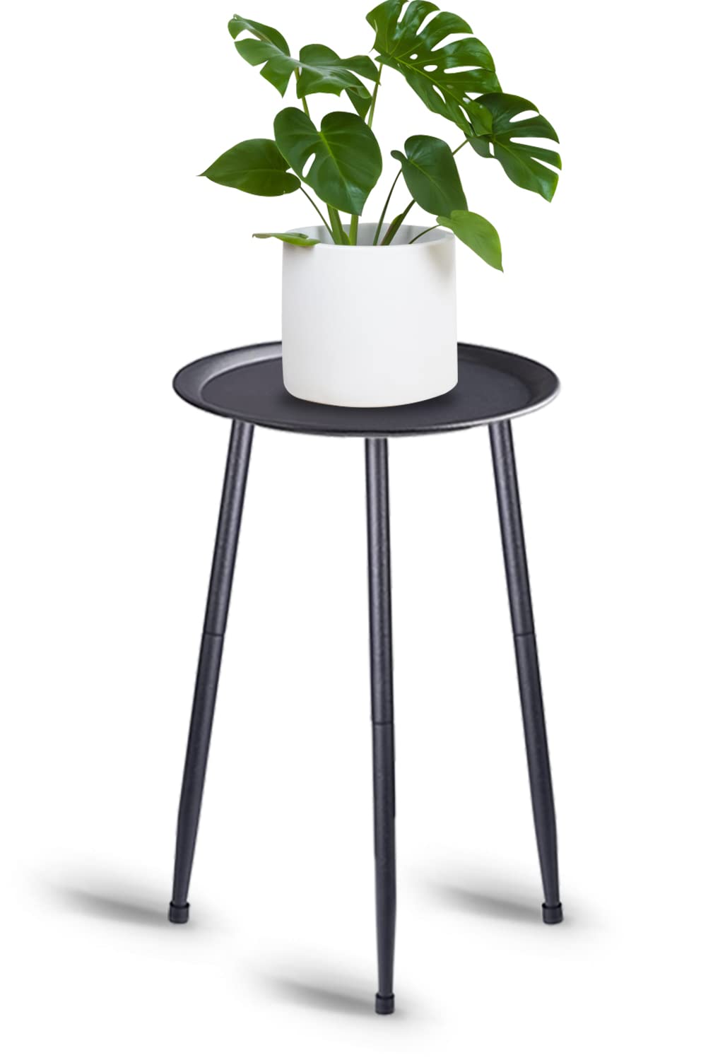 MUAEEOK 50 cm Regalständer für Blumentöpfe, Pflanzenständer aus Metall, abnehmbare Einlegeböden aus