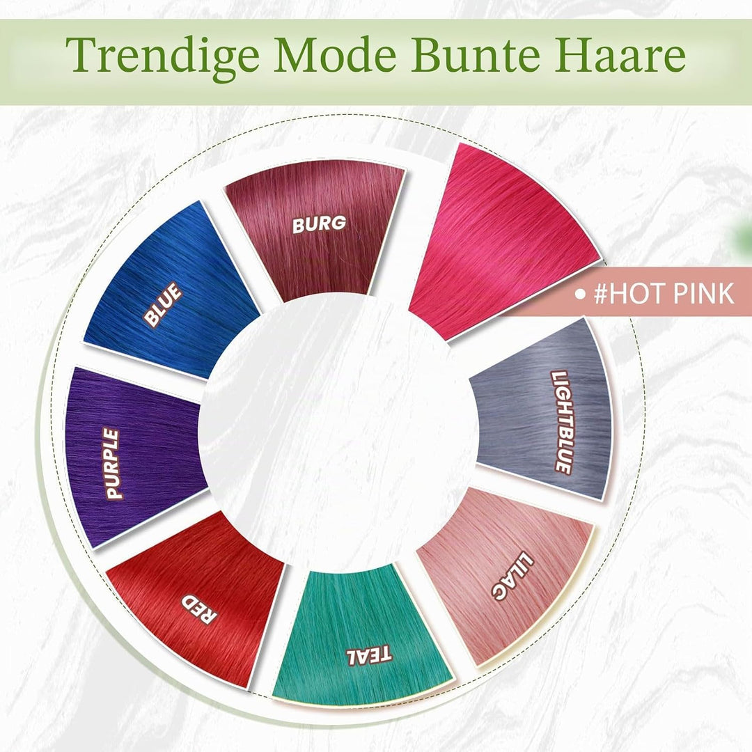 RUNATURE Tape in Extensions Echthaar Rosa 30cm Invisible Tape Extensions Echthaar Heiss Pink Menschl