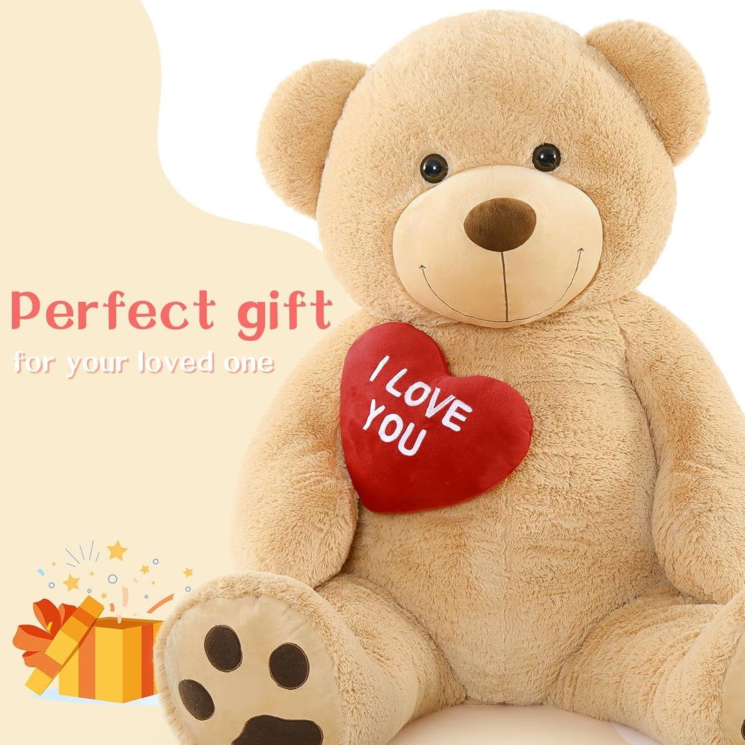 MorisMos teddybär Valentinstag Überraschungsgeschenk, 150cm riesen Teddy mit Herz- Ich Liebe Dich, g