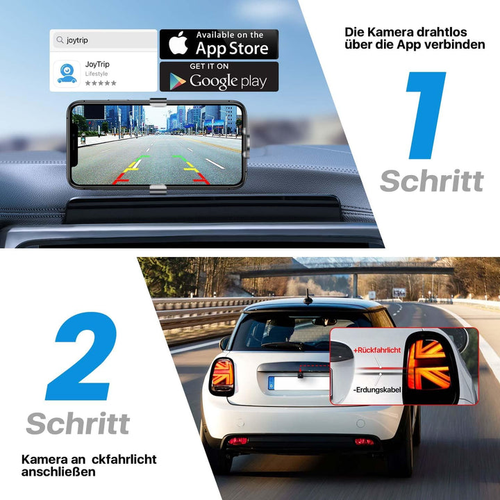 WiFi Rückfahrkamera, 5G 1080P HD Auto Rückfahrkamera für iPhone iPad Android Smart Phone Tablet mit