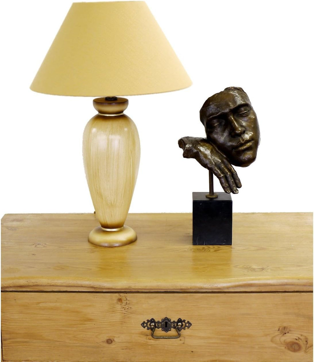 Moderne Kunst Skulptur - Bronzefigur - Der Schlafende - signiert - 100% Bronze - Deko Figur - Wohnde