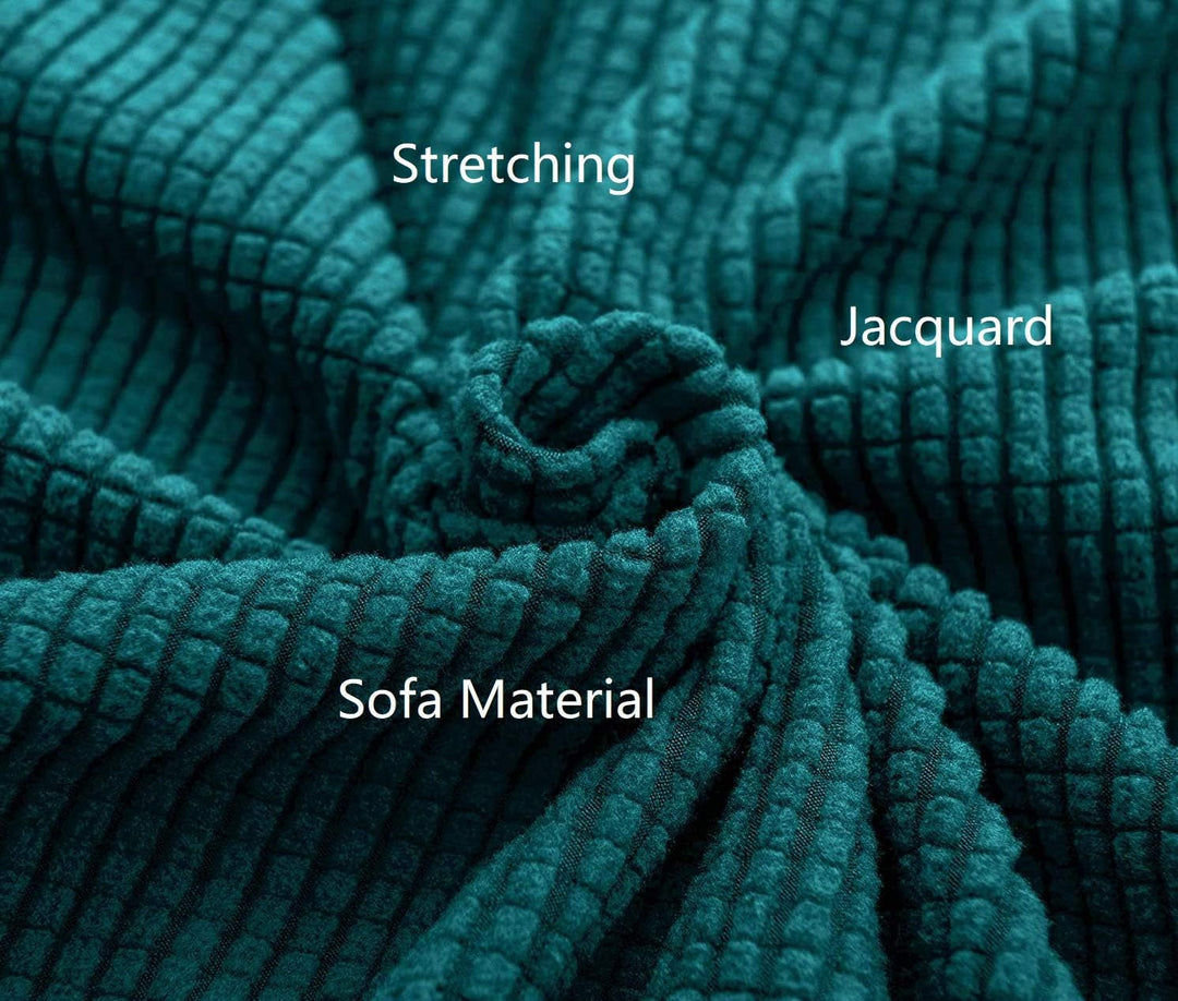 EBETA E Stuhlhussen 6 Stück, Elastische Stuhlbezug, Stretchhusse Stuhlüberzug Jacquard Hussen für Ho