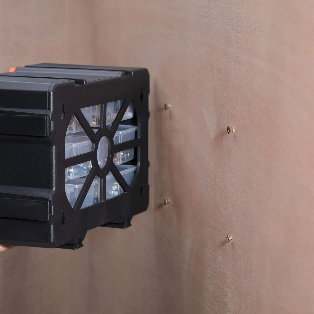 MONZANA® Kleinteilemagazin Sortimentskasten erweiterbar 24 Fächer Sortierbox für Kleinteile Aufbewah