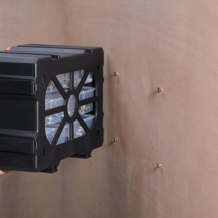 MONZANA® Kleinteilemagazin Sortimentskasten erweiterbar 24 Fächer Sortierbox für Kleinteile Aufbewah
