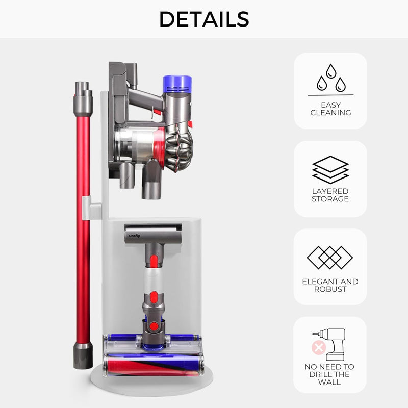 MORANGO Staubsaugerunterstützung Kompatibel mit Dyson V6, V7, V8, V10, V11, V15, DC30, DC31, DC34, D