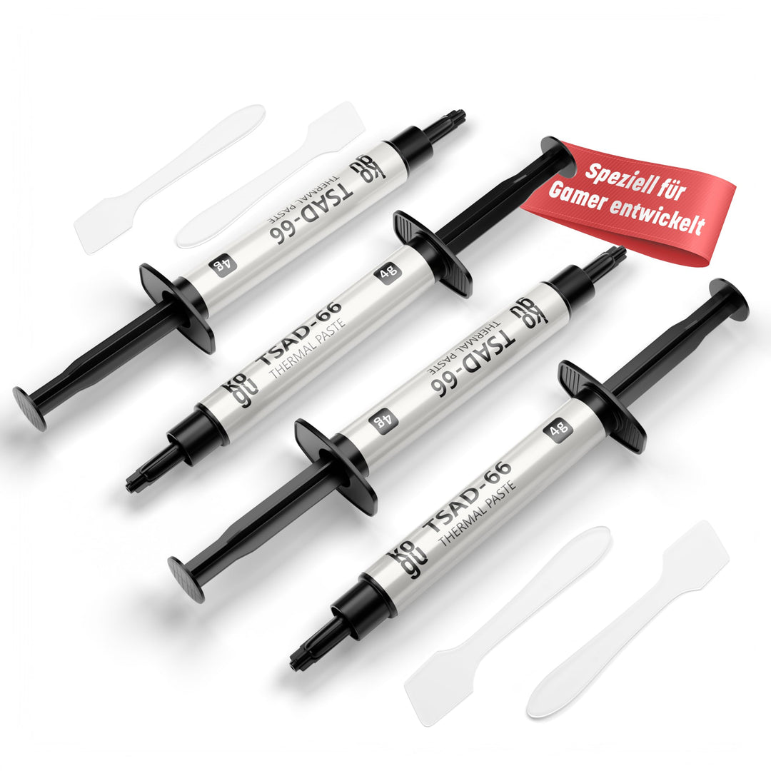 kogu® 4g Gamer Performance Wärmeleitpaste mit Spachtel für alle Prozessoren und Spielekonsolen (CPU,