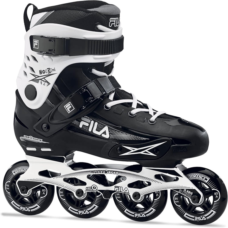 FILA Herren Houdini Evo Inline Skate 43.5 BLACK/WHITE, 43.5 BLACK/WHITE