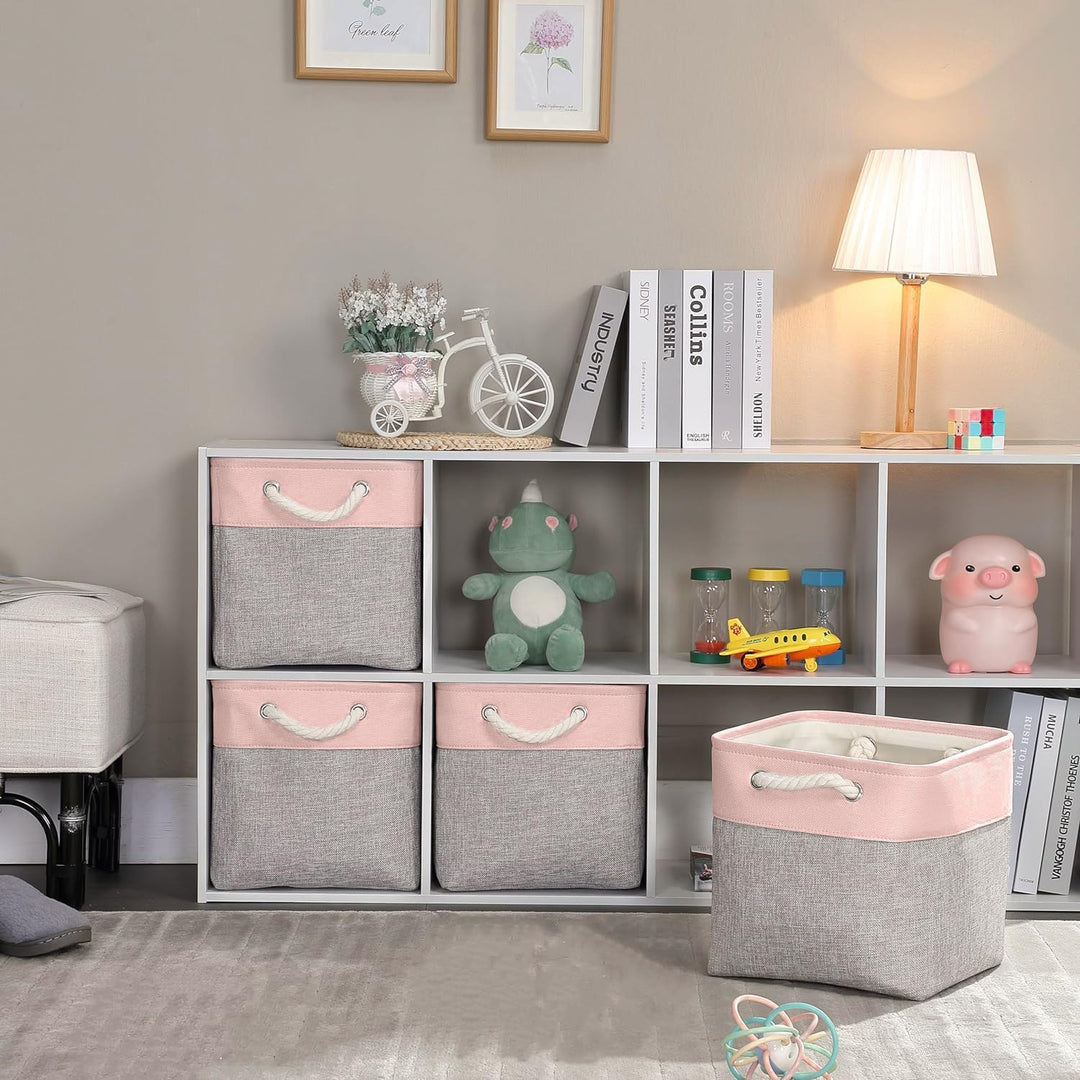 Mangata Aufbewahrungsboxen aus Stoff, 30 cm, Aufbewahrungswürfel, Organizer für Spielzeug und Kleidu