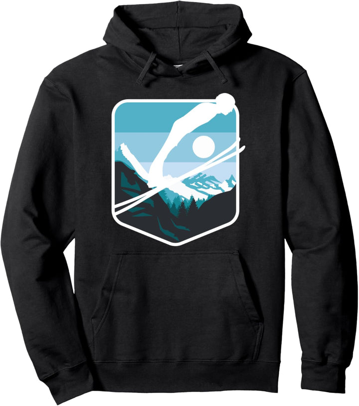 Skispringen Wintersport Pullover Hoodie