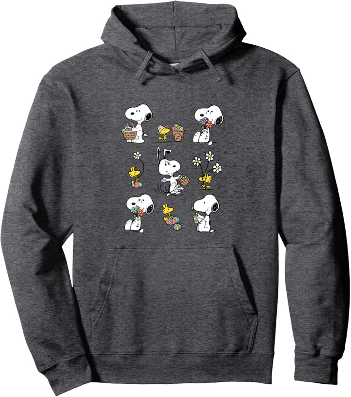 Peanuts Snoopy Woodstock Spring Muster Pullover Hoodie