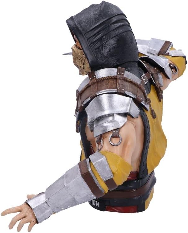 Nemesis Now Offiziell lizenzierte Mortal Kombat Skorpion Büste, gelb, 29,5 cm, Kunstharz