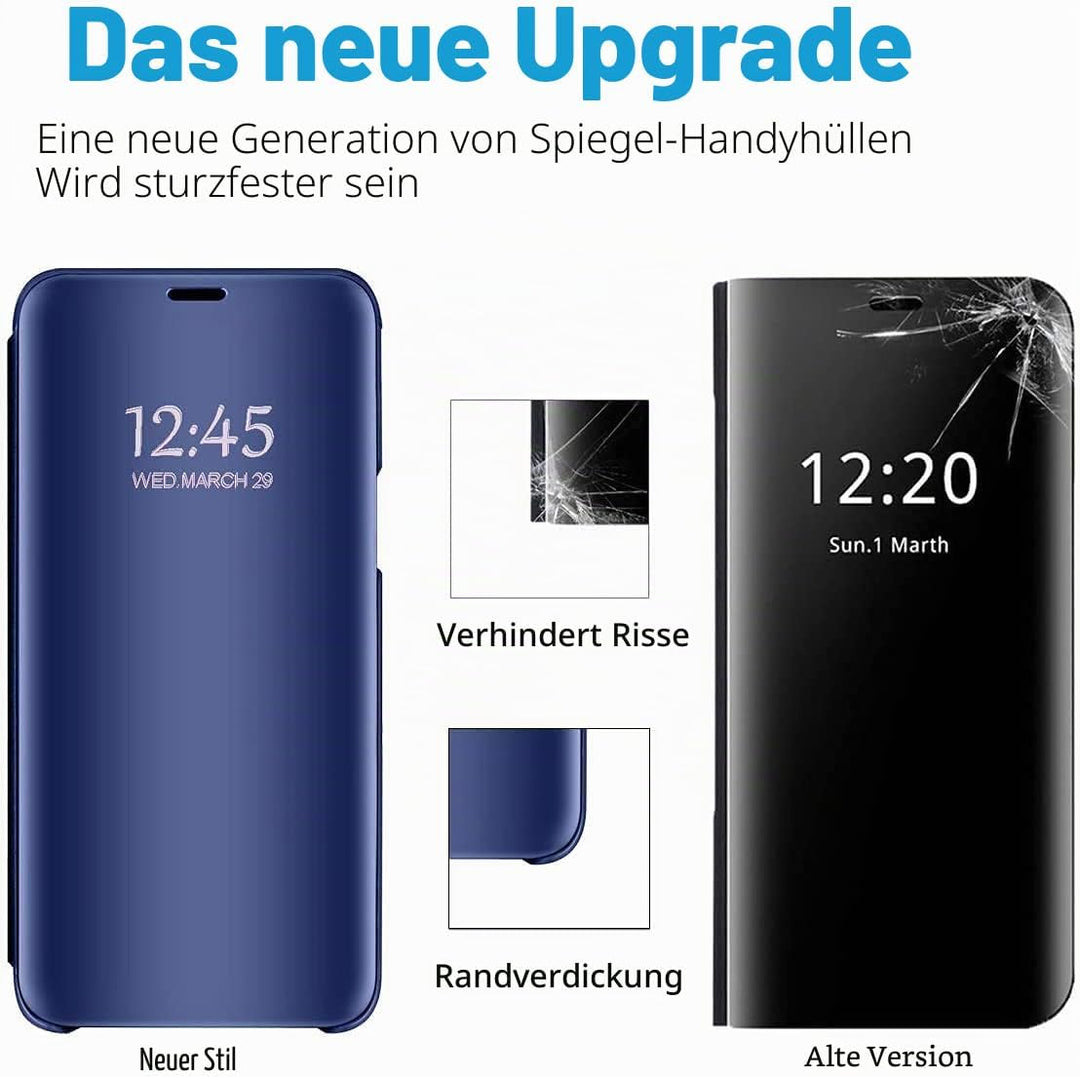 für Samsung S20 FE Hülle Clear View Spiegel Handyhülle für Samsung Galaxy S20 FE Flip Case Handytasc