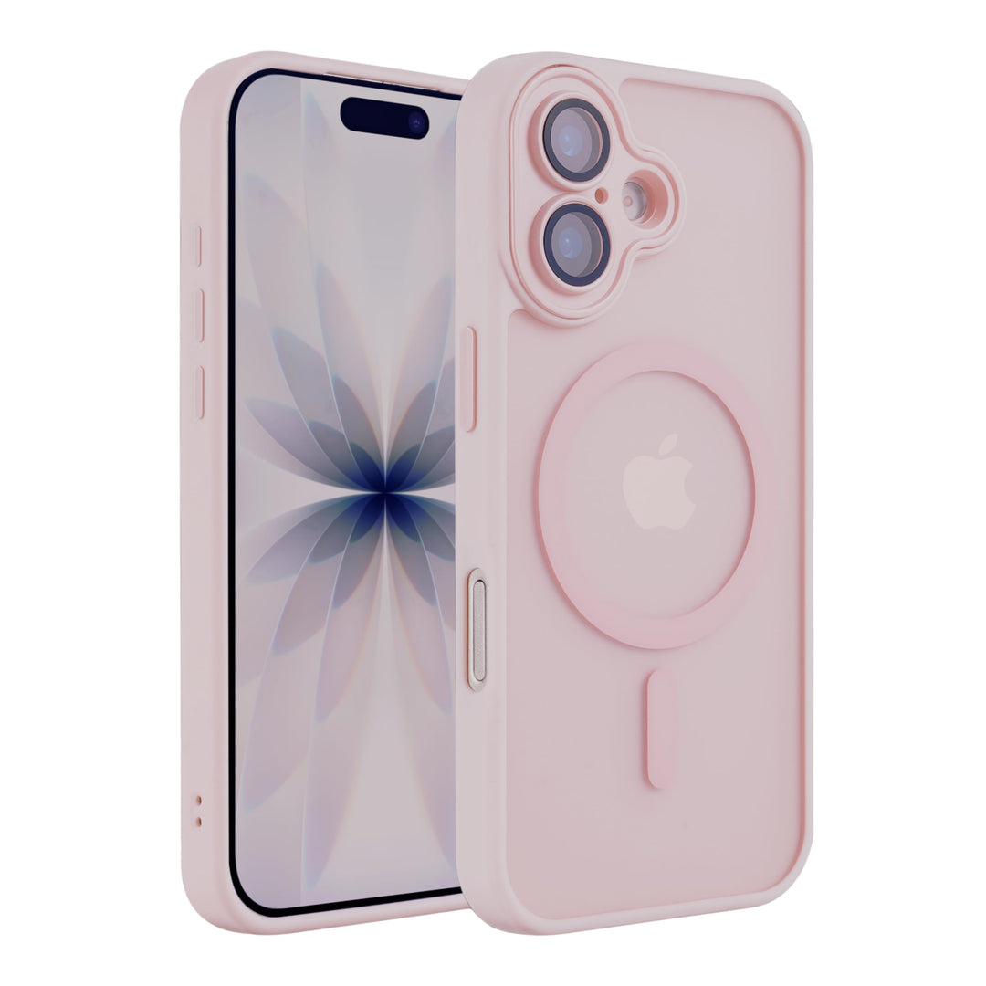 MANGAL Magnetische Hülle für iPhone 17 – Dünnes matt-transluzentes Case mit integriertem Kameraglas-