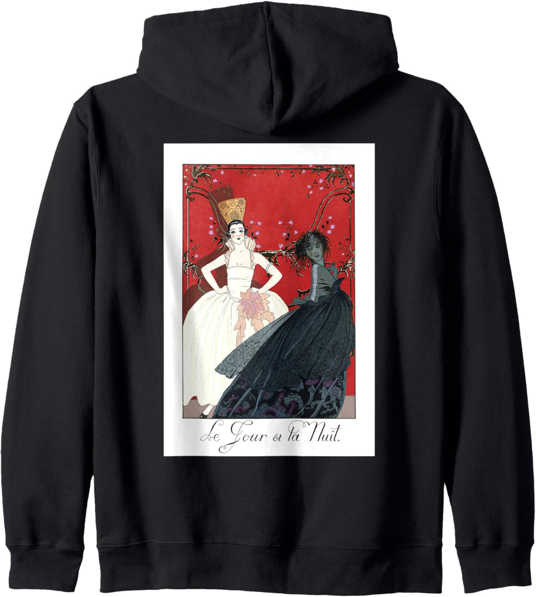 Tag und Nacht Französische Mode Jugendstil Kapuzenjacke
