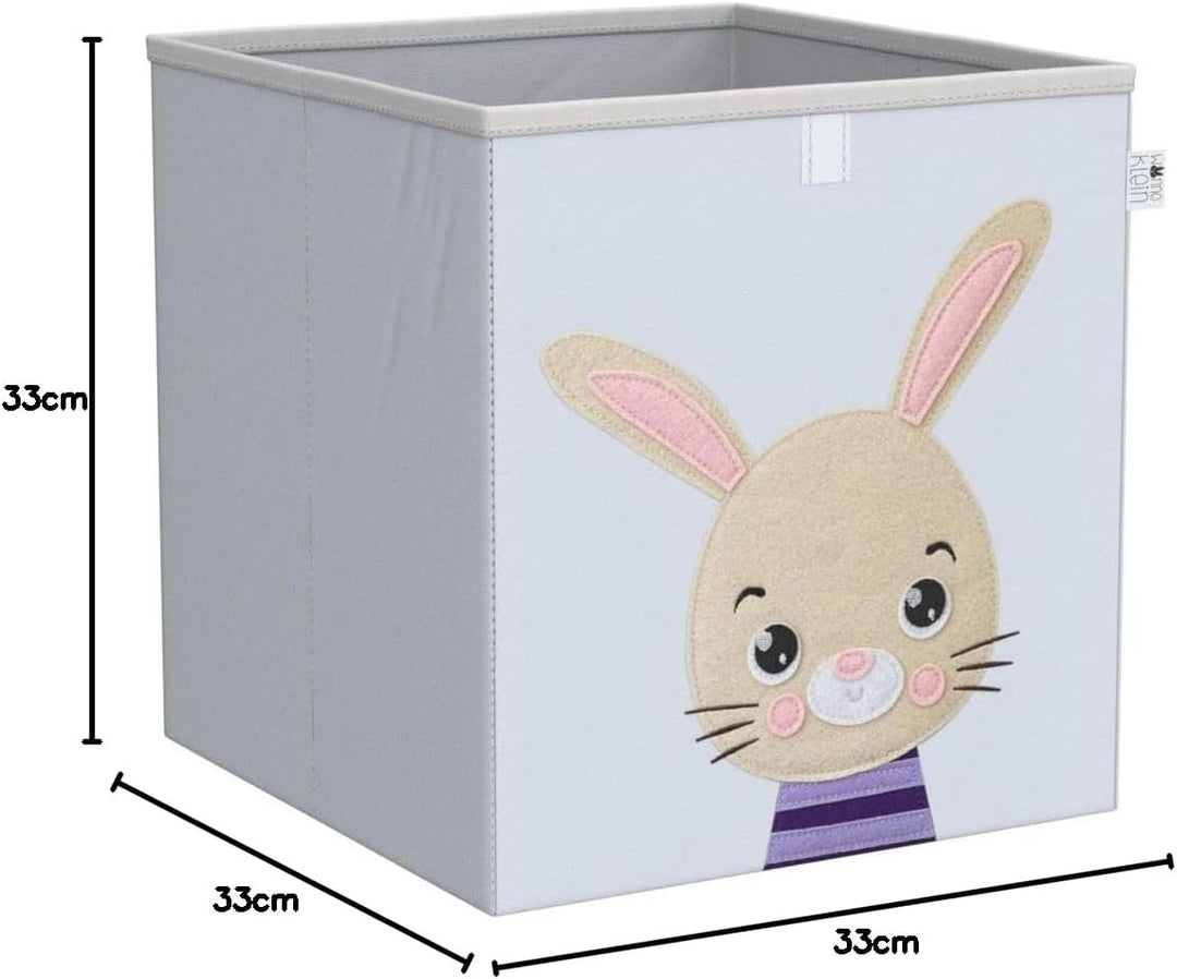 wonneklein Aufbewahrungsbox Kinder für Kallax Regal I Einsatz Kinderregal I Faltbox 33x33x33 Kinderz