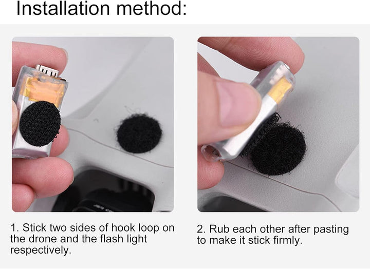 SUNGOOYUE Drohnen-DIY-Blitzlicht, Ultraleichtes Drohnen-Warnlicht mit Hoher Helligkeit, Upgrade-Teil
