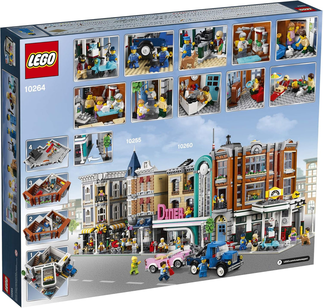 LEGO Creator Expert Corner Garage 10264 Building Kit (2569Piece) Frustfreie Verpackung, Frustfreie V