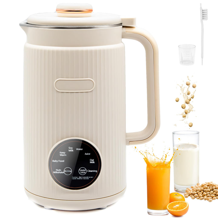 9 in 1 Nussmilchmaschine丨12-Klingen 丨1.2 L für 3-4 Personen丨All-in-One für Sojamilch, Babynahrung, S