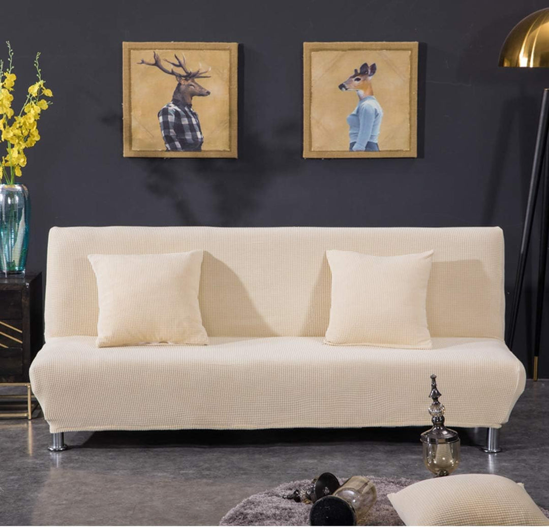 Sofabezug ohne armlehnen Stretch Armlose sofaüberwurf Sofahusse Ohne Armlehne 2 sitzer Sofa Abdeckun