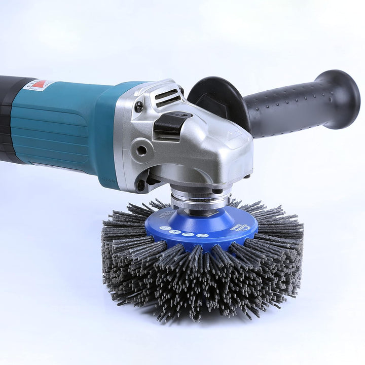 EHRHOLZ® Schleifbürste für Winkelschleifer | 140 mm Durchmesser | Rundbürste | Strukturierbürste | P