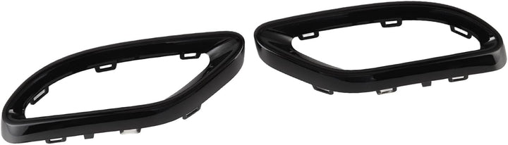 Hintere Auspuffrohrabdeckung, Schwarz Glänzende Auspuffblenden, Ersatz für Mercedes-Benz A B C E GLC