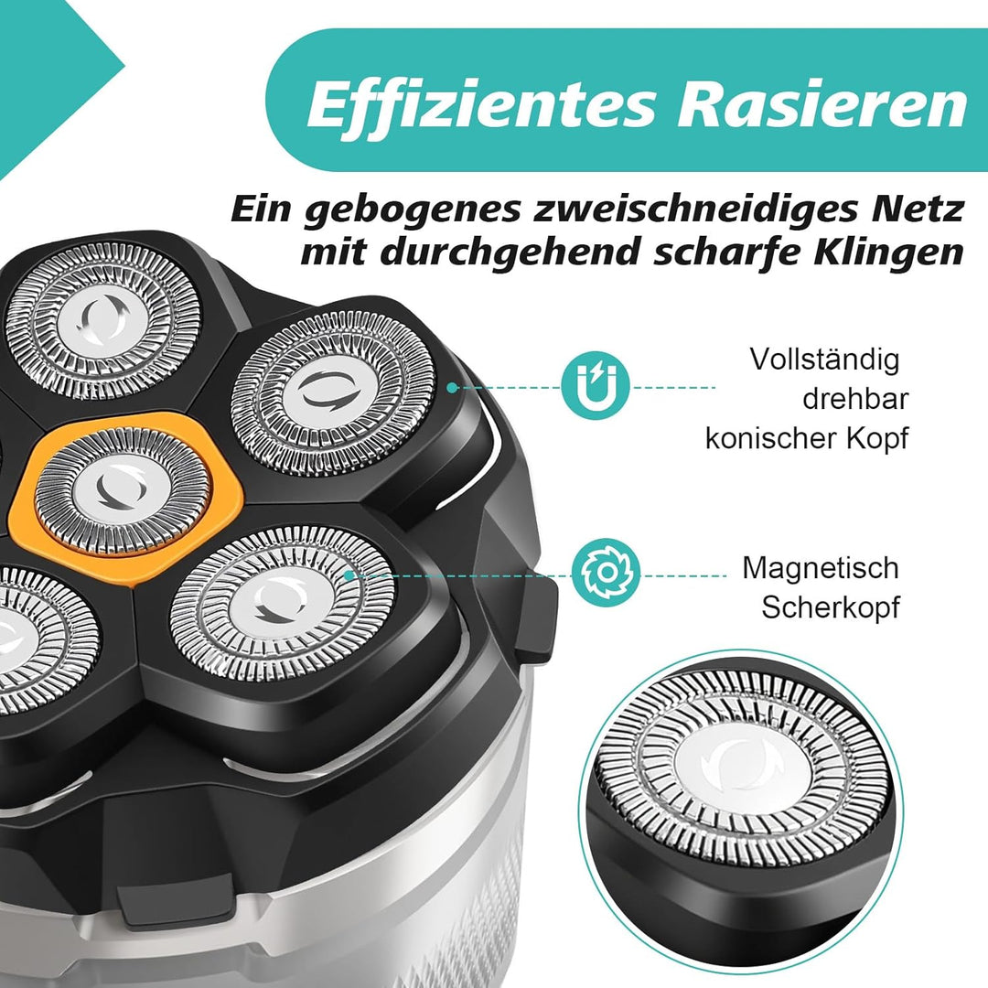 Magnetische 6 Blade Head Shaver Ersatzköpfe für DOAO JoyKoi Solimpia Singphere AEXIRI Head Shaver, I