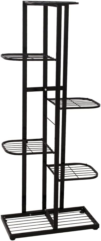 Cre Cra Blumenständer Metall mit 6 Ebenen,Blumentreppe Modern Pflanzentreppe für innen und aussen Ga