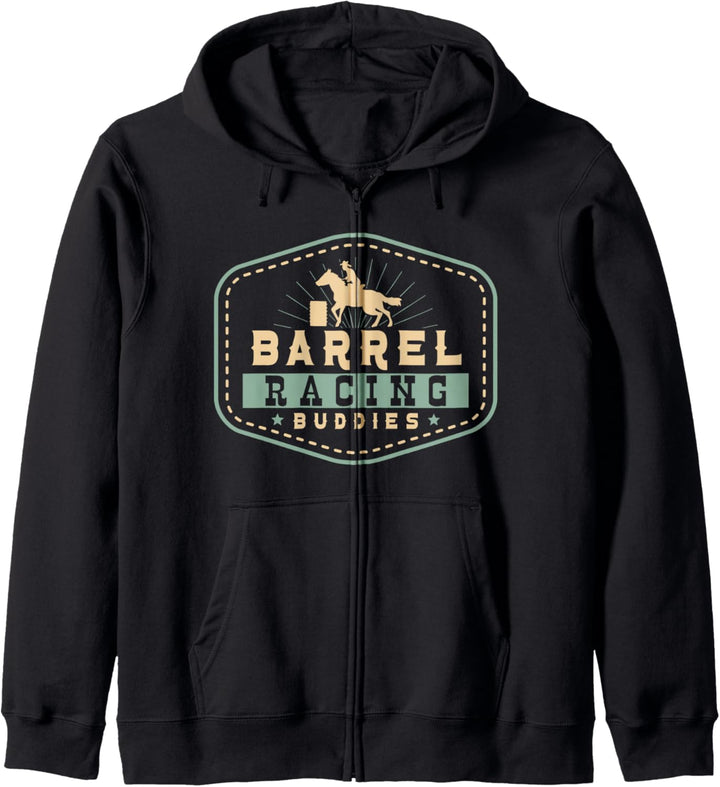Barrel Racer Barrel Racing Buddies Reiten Kapuzenjacke