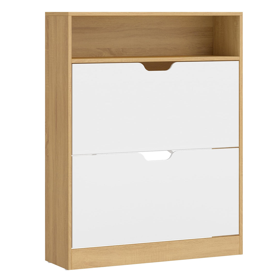 VASAGLE Custos Kollektion - Schuhschrank, Schuhkipper, Schuhaufbewahrung, offenes Fach, Trennwand ve
