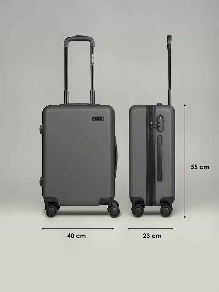 SMARTBOX Hartschalen-Kabinenkoffer 55x40x23 cm ABS 4-Doppelrollen | Edition 05, Volumen 41 L, Zahlen