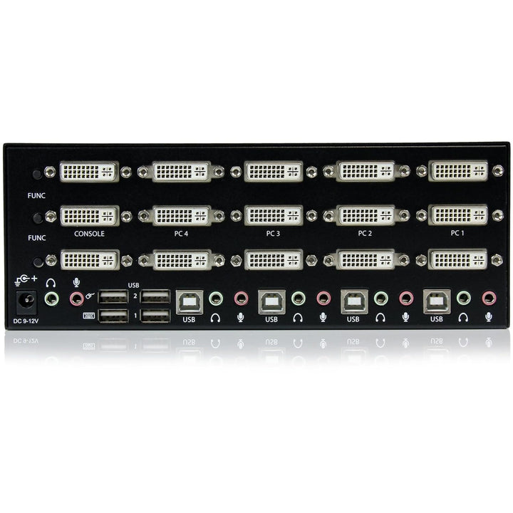 StarTech.com 4 Port Dreifach Monitor DVI USB KVM Switch mit Audio und USB 2.0 Hub - Tripel Monitor K