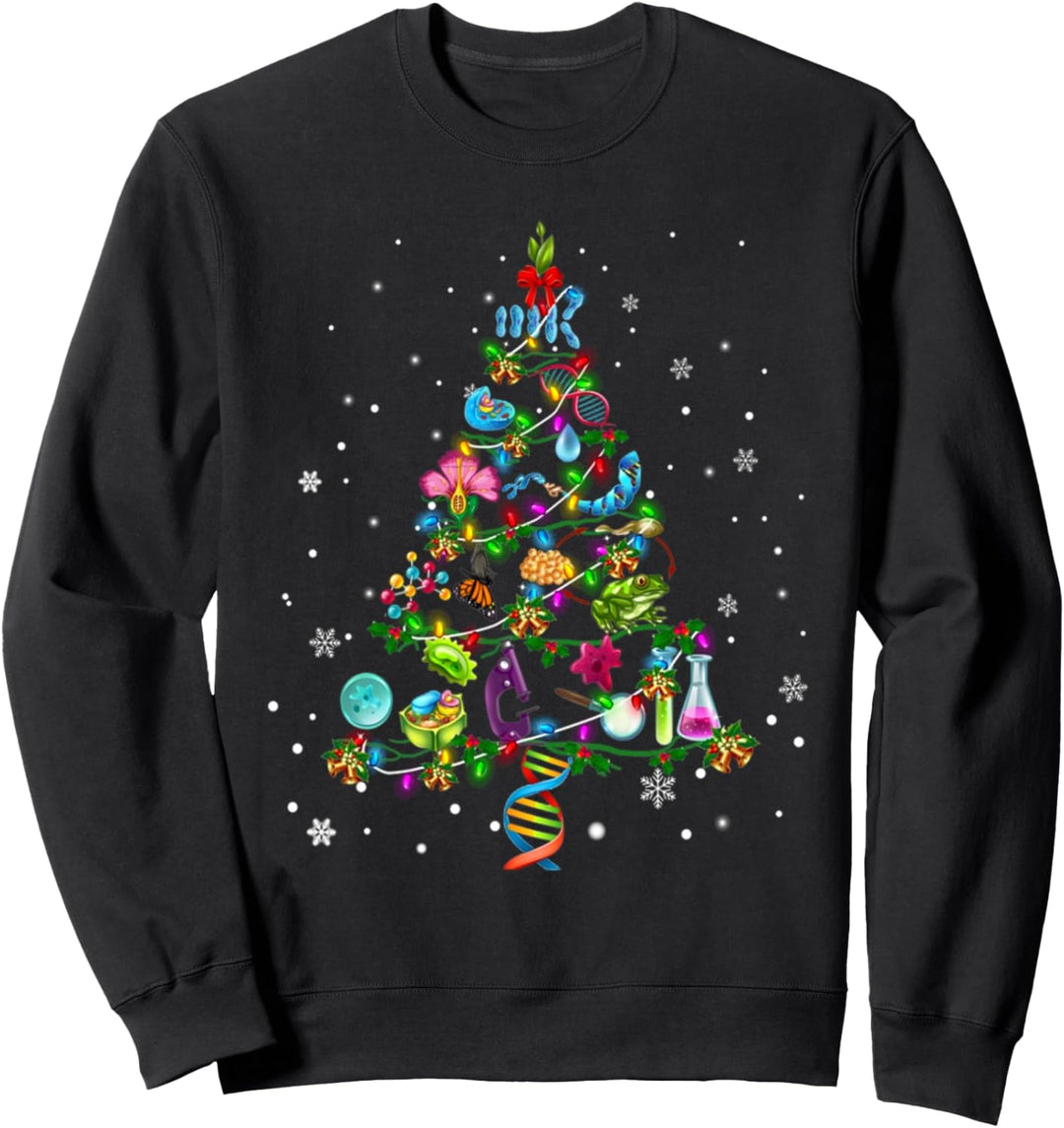 Cute Biology Christmas Tree gift decor Xmas tree Sweatshirt