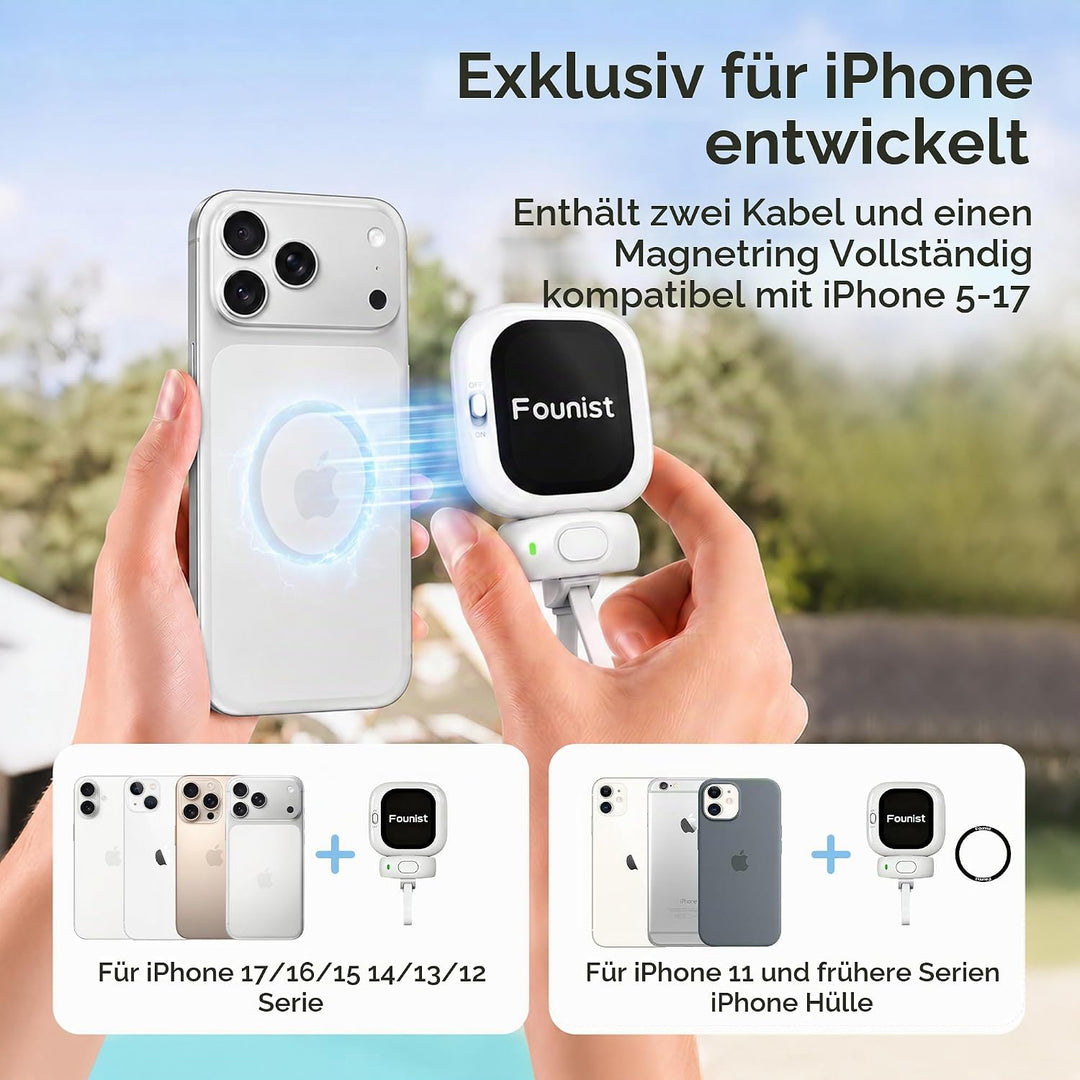 Vlogmate Mini Vlog Selfie Monitor Bildschirm, Telefon Halter Clip Mount für die Rückkamera Selfies/V
