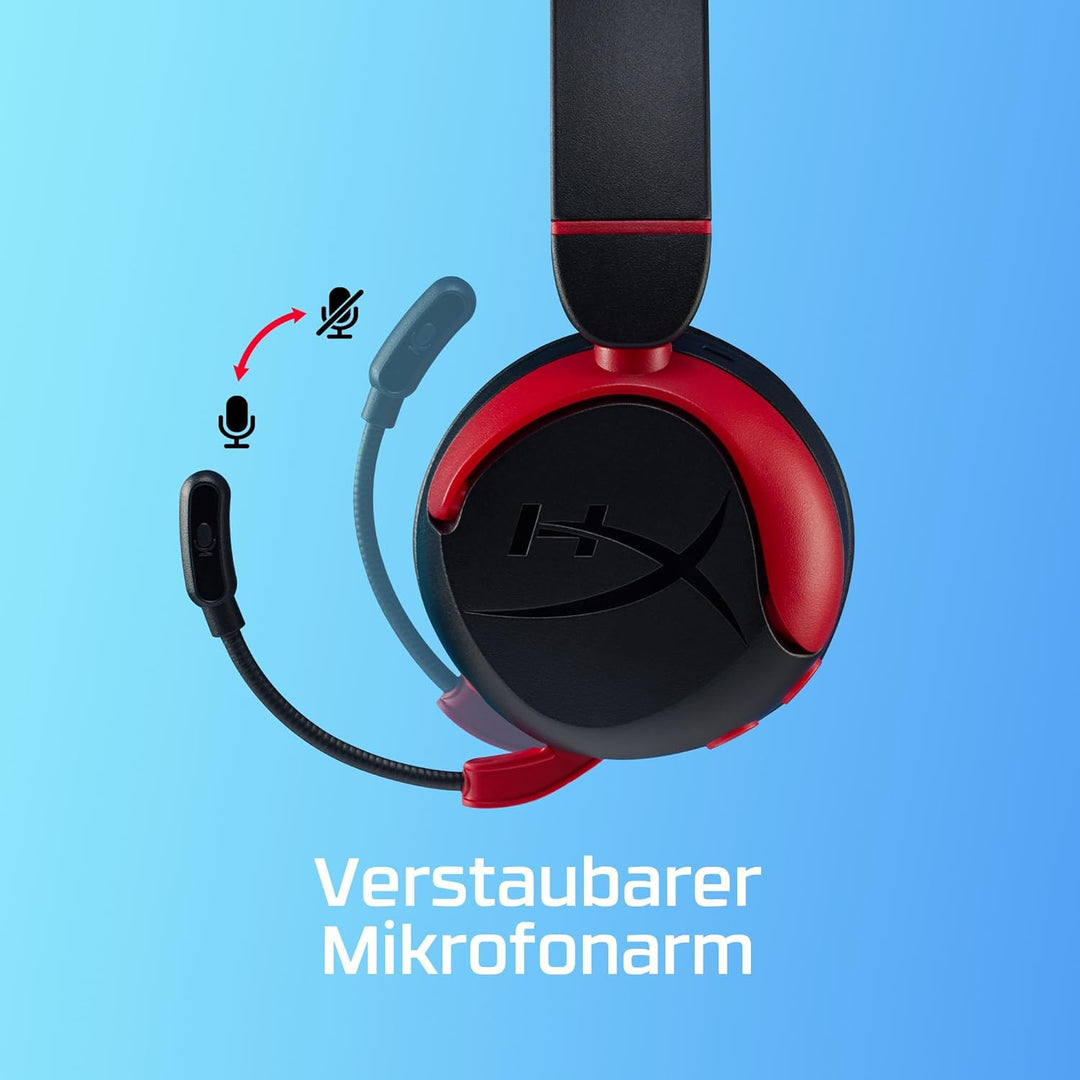 HyperX Cloud Mini Wireless Gaming-Headset, Bluetooth, 30-mm-Treiber, Lautstärkebegrenzung unter 85 d