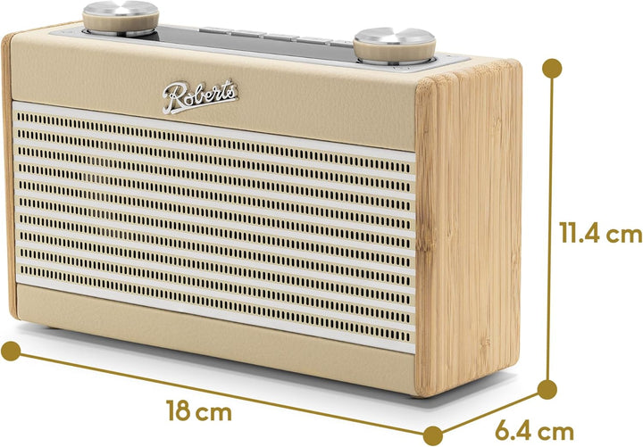 Rambler UNO Tragbares Radio Dab+/FM/Bluetooth, cremefarben