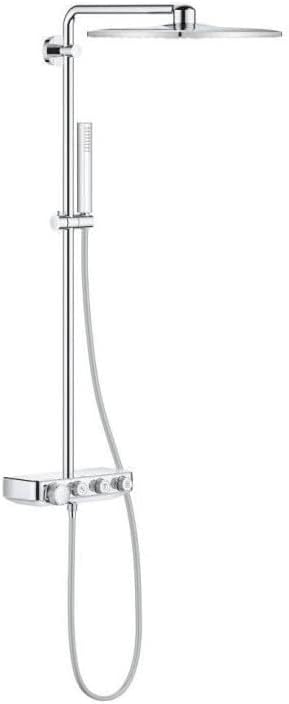 GROHE Euporia Smartcontrol 310 Cube Duo - Duschsystem mit Thermostatbatterie (wassersparend, 3 Strah