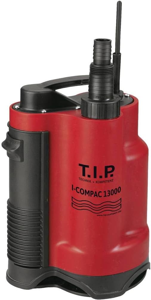 T.I.P. 30191 I-Compac 13000 Schmutzwasser Drainage-Tauchpumpe (bis 13.000 l/h Fördermenge, Förderhöh