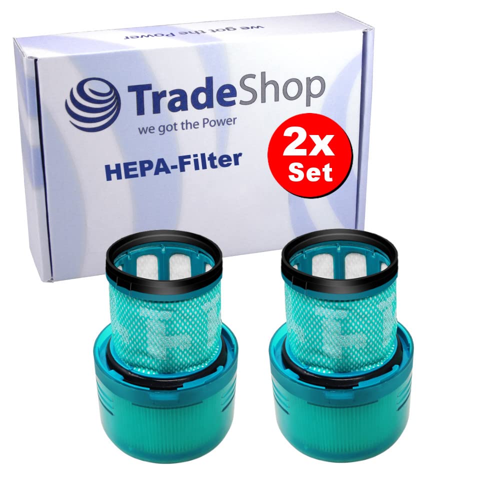 2x Trade-Shop Ersatz-Filter HEPA Türkis kompatibel mit Dyson Cyclone V11 Serie (wie V11 Absolute, An