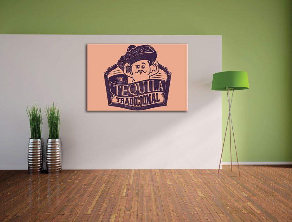 Tequila tradicional Light Format: 100x70auf Leinwand, XXL riesige Bilder fertig gerahmt mit Keilrahm