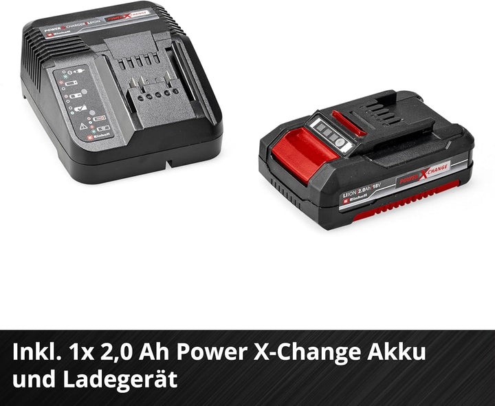 Einhell Akku-Laubbläser GC-CL 18 Li E Kit Power X-Change (18 V, 210 km/h Luftgeschwindigkeit, Drehza