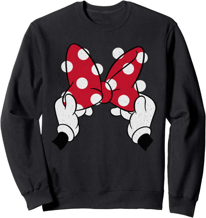 Disney Minnie Mouse's Red Polka Dot Bow Sweatshirt