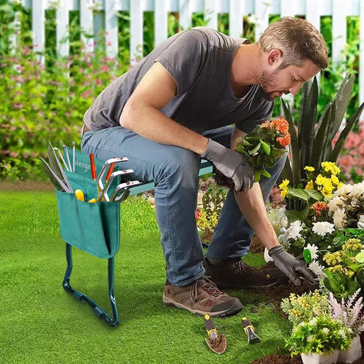 YRHome Garten Kniebank Gartenhocker für Arbeiten Gartenarbeit klappbar Knie Stuhl Arbeitshocker Sitz