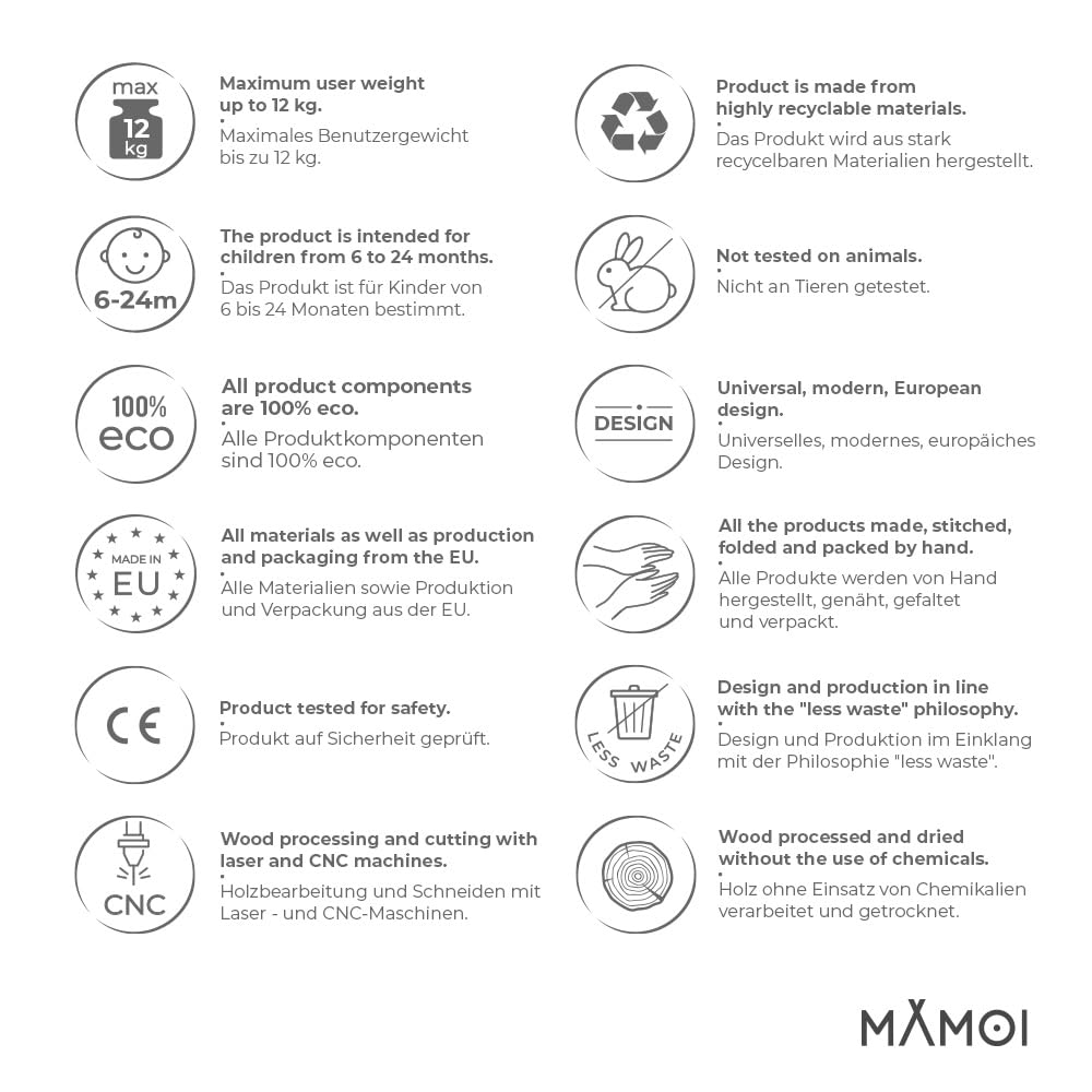 MAMOI® Türhopser Baby ab 6 Monate, Hopser Baby Jumper Bouncer, Babyschaukel für türrahmen, Schaukel